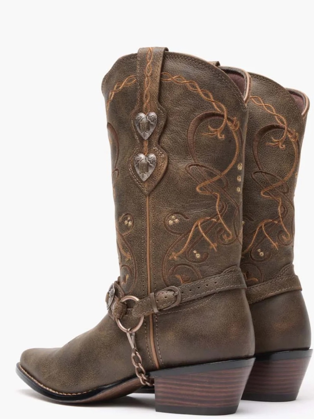 CRUSH BY DURANGO® WOMEN'S BROWN HEARTBREAKER BOOT 9.5 - Picture 3 of 9